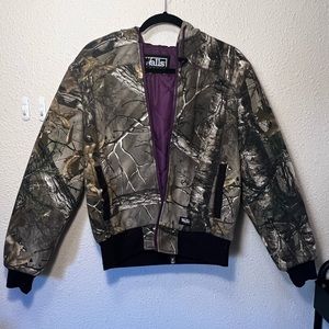 Camouflage bomber jacket